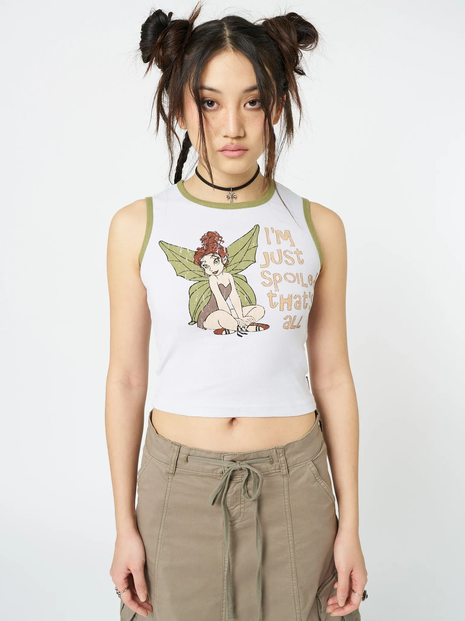 Ember Fairy Graphic Vest Top sold by Minga London