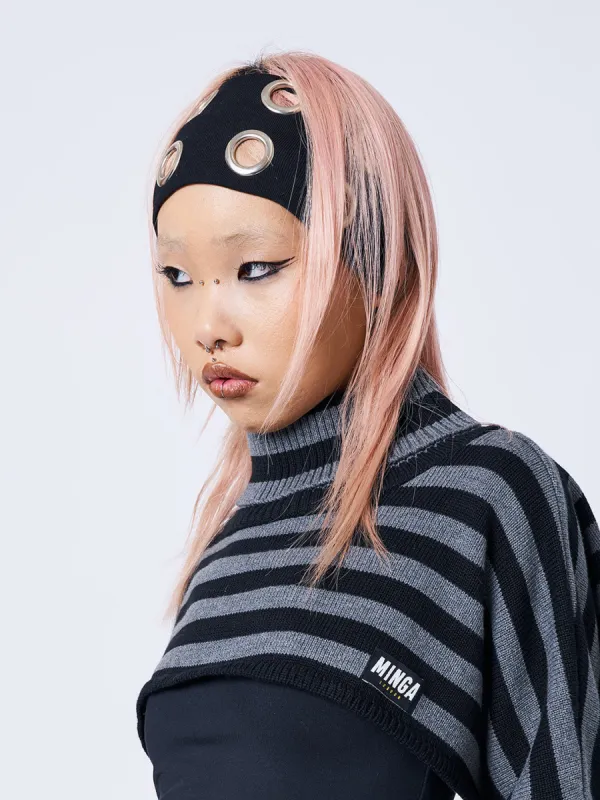 Elektra Black Headband sold by Minga London