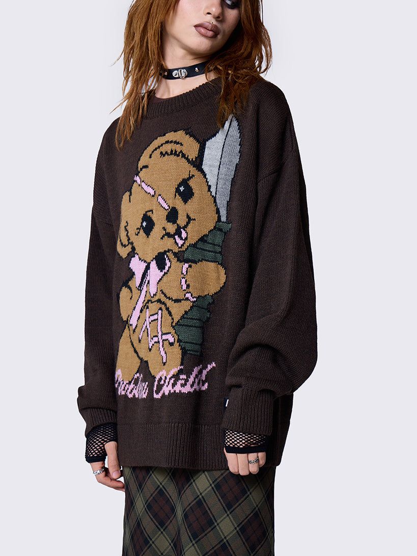 Problem Child Graphic Knit Sweater sold by Minga London product image thumbnail 3