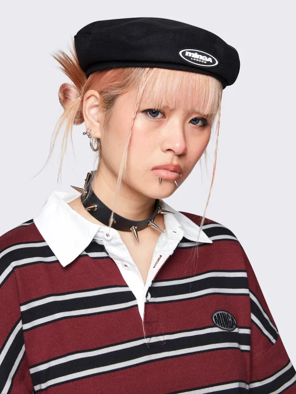 Not your Daddy's Black Beret made by Minga London
