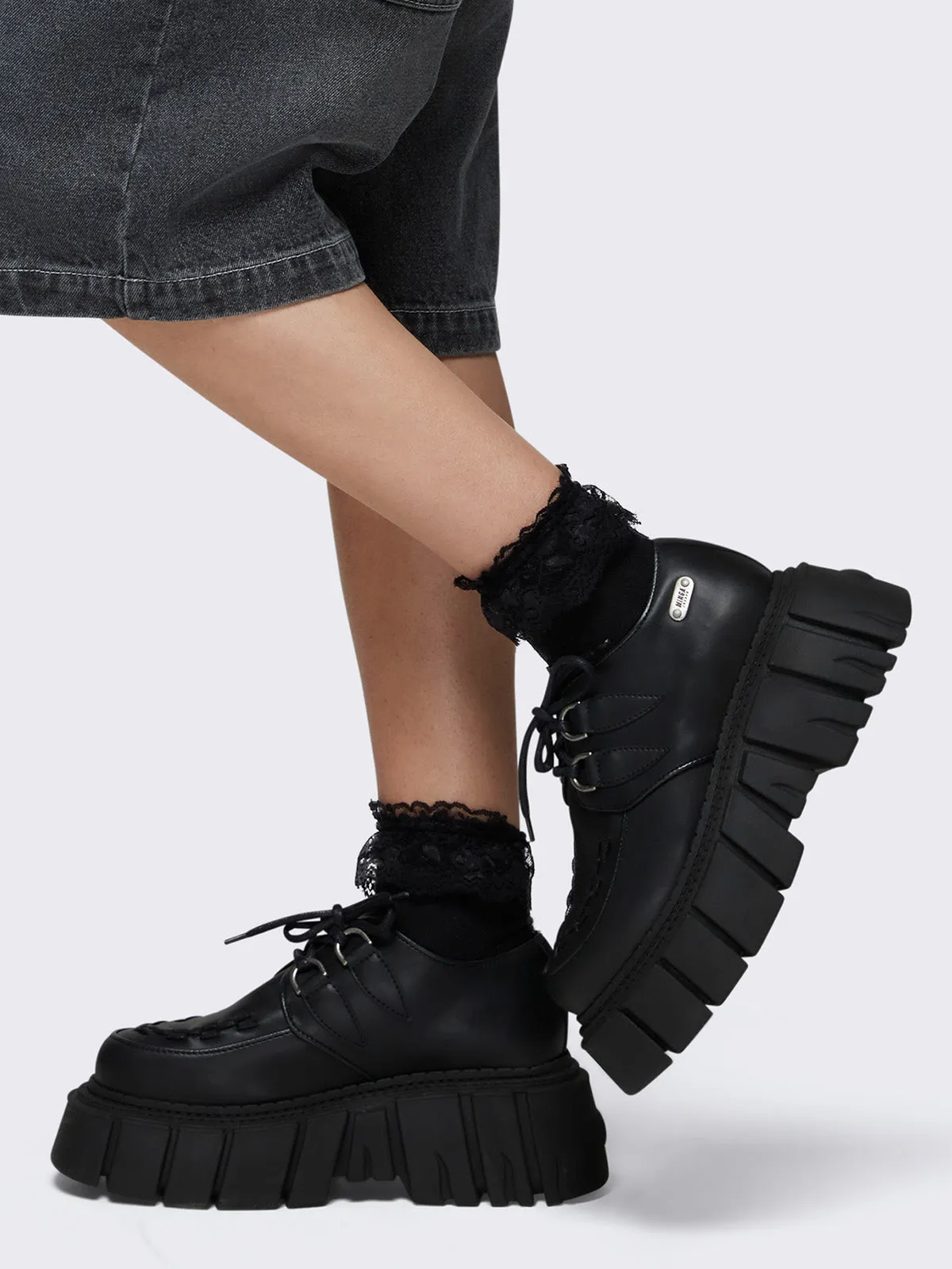 Gig Black Creeper Shoes sold by Minga London product image thumbnail 4