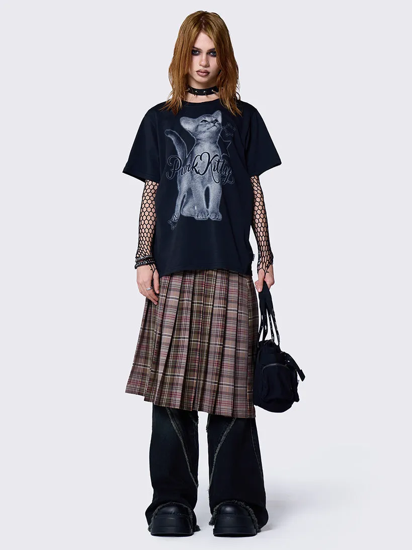 Punk Kitty Graphic T-shirt sold by Minga London product image thumbnail 2