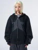 Celeste Star Black Oversized Zip Up Hoodie sold by Minga London