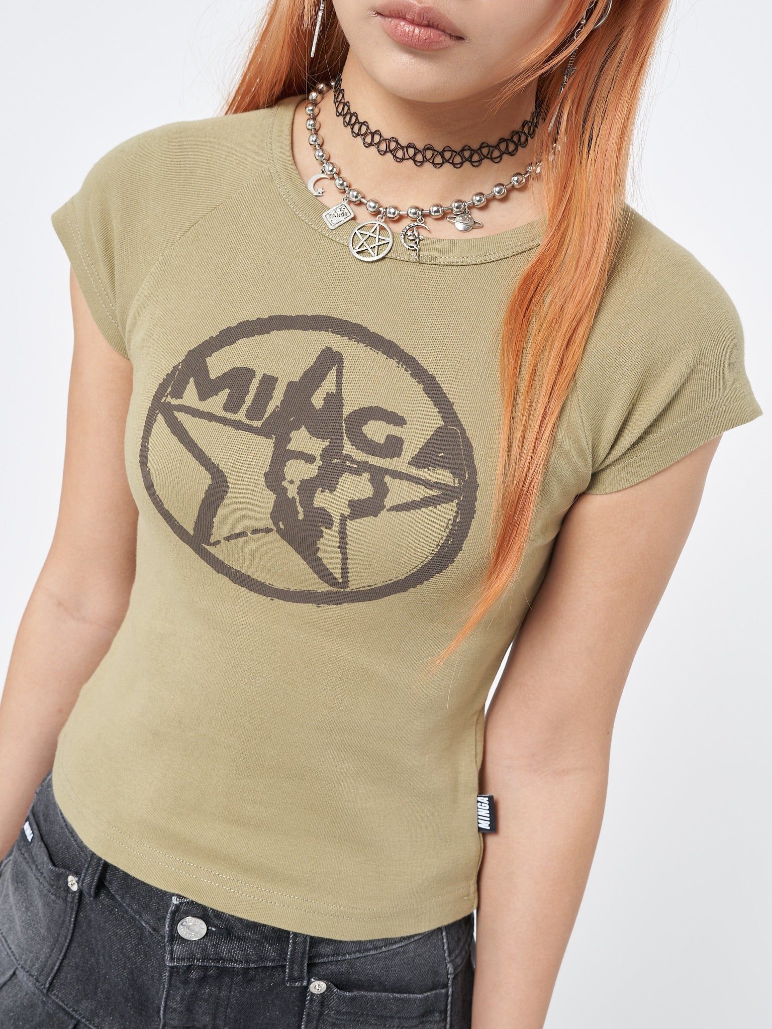 Star Girl Raglan Baby Tee sold by Minga London product image thumbnail 3