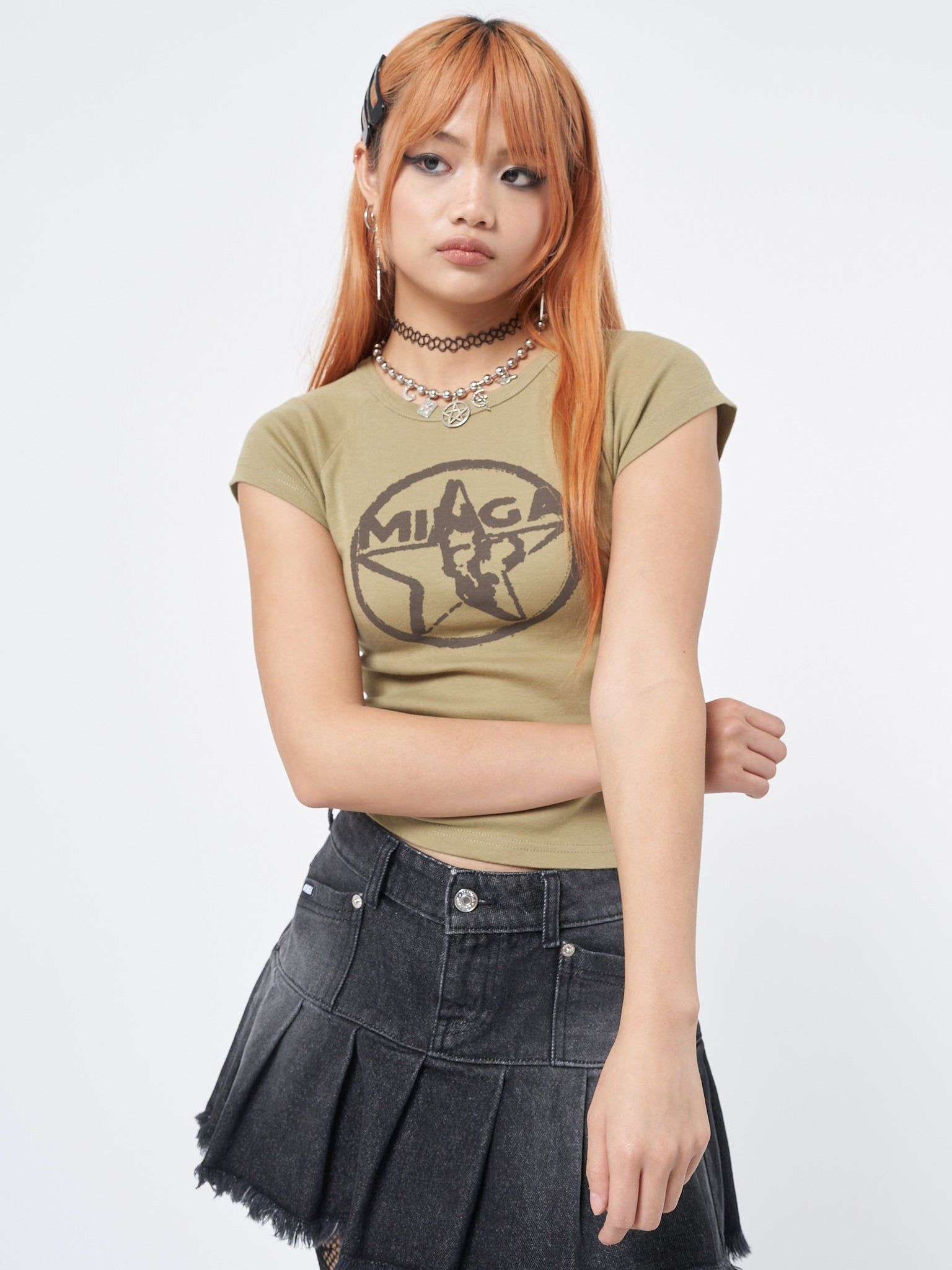 Star Girl Raglan Baby Tee sold by Minga London product image thumbnail 4