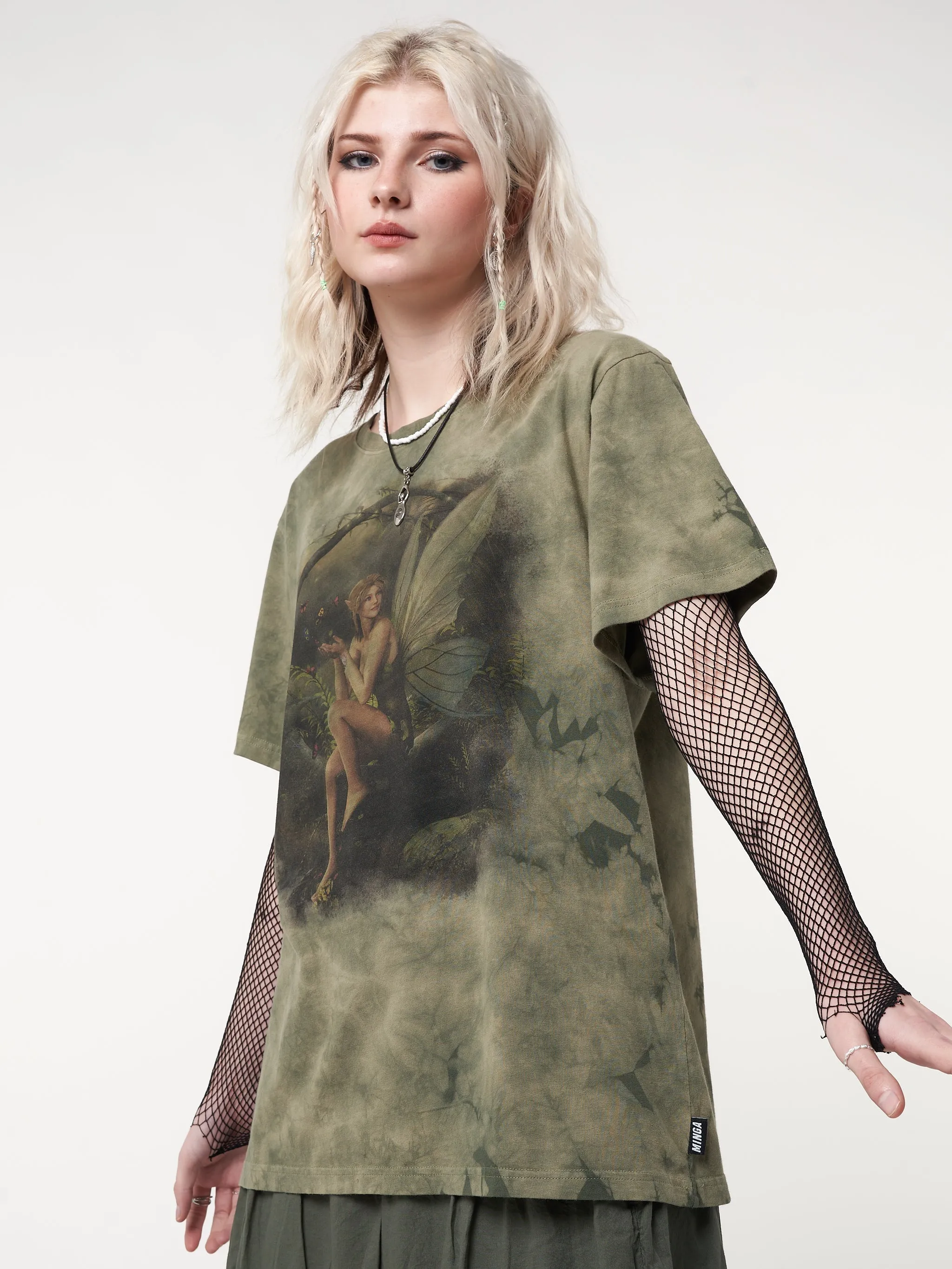 Forest Fairy Tie Dye T-shirt sold by Minga London product image thumbnail 4