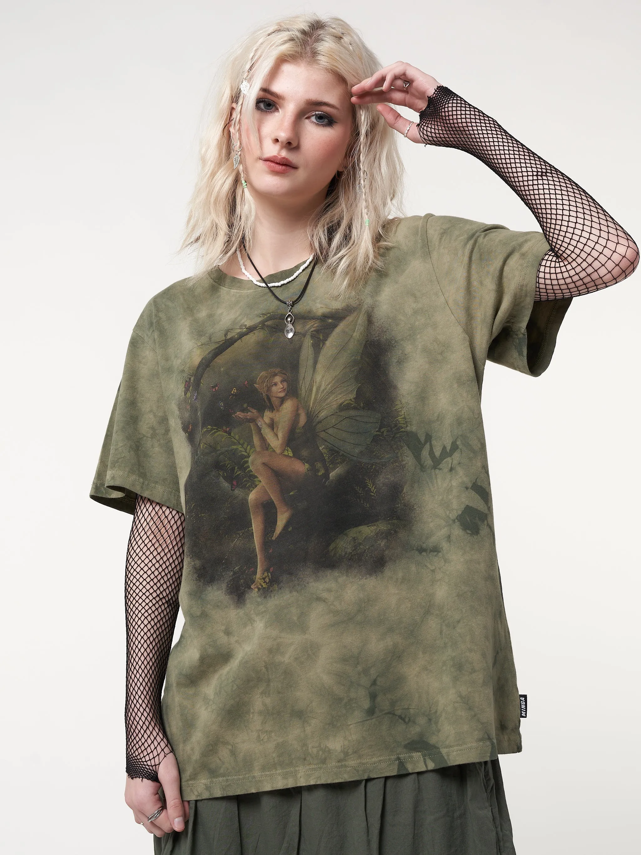 Forest Fairy Tie Dye T-shirt sold by Minga London product image thumbnail 2