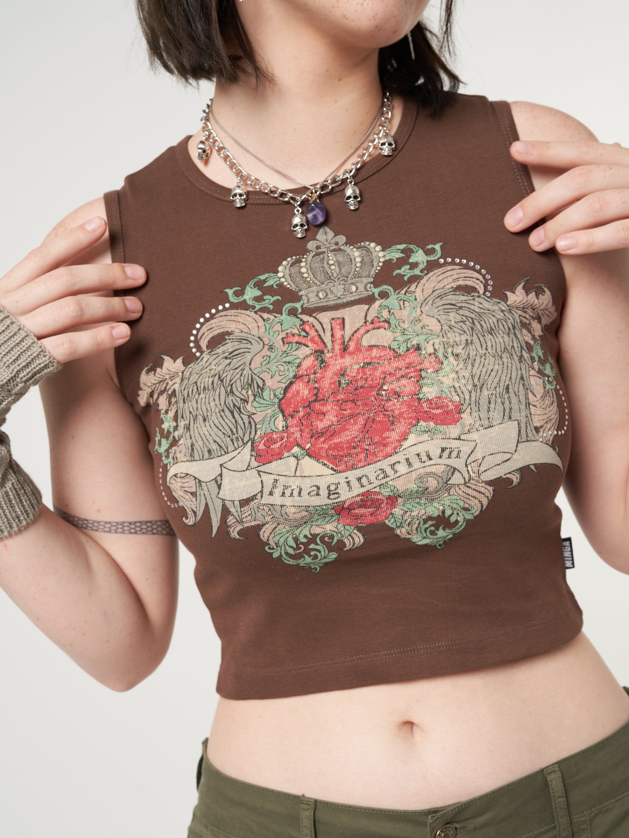 Imaginarium Diamante Vest Top sold by Minga London product image thumbnail 2