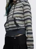 Deba Striped Zip Up Hoodie sold by Minga London