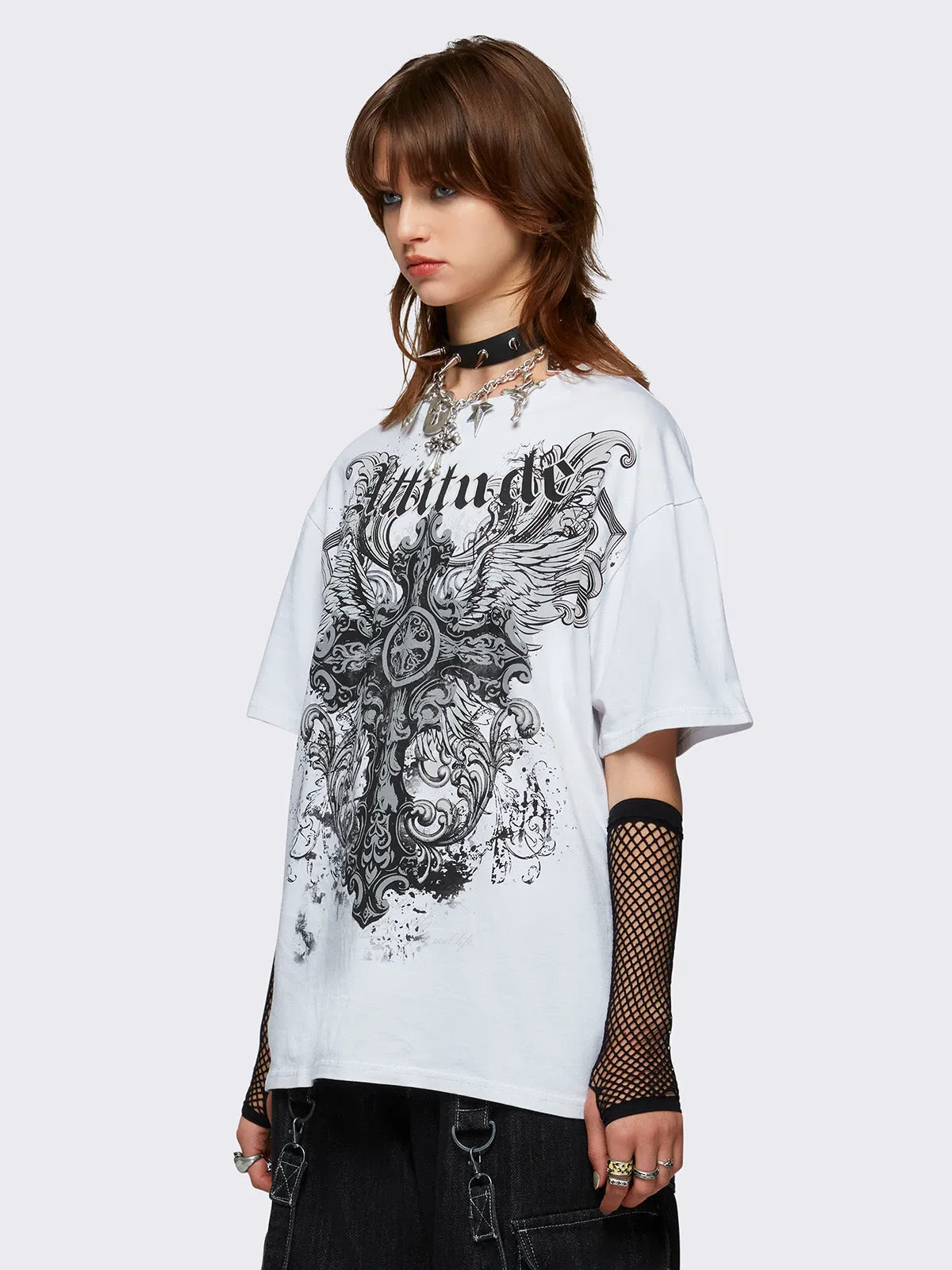 Attitude Wings T-Shirt sold by Minga London product image thumbnail 3