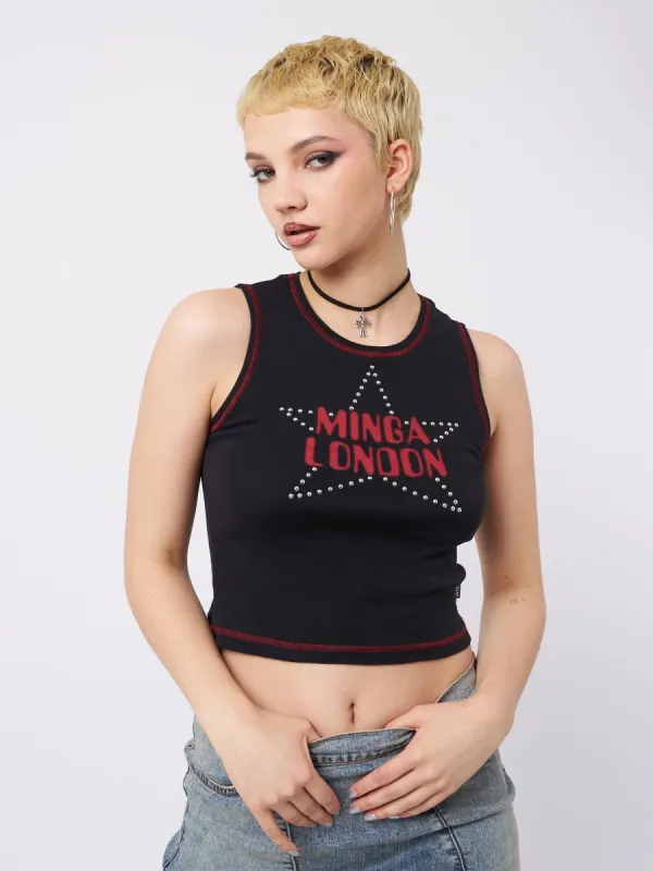 RockStar Girlfriend Vest Top sold by Minga London