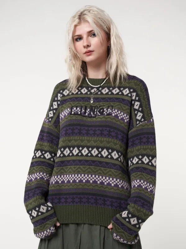 Aspen Jacquard Knit Jumper sold by Minga London