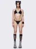 Darcy Metal Triangle Bikini Top sold by Minga London