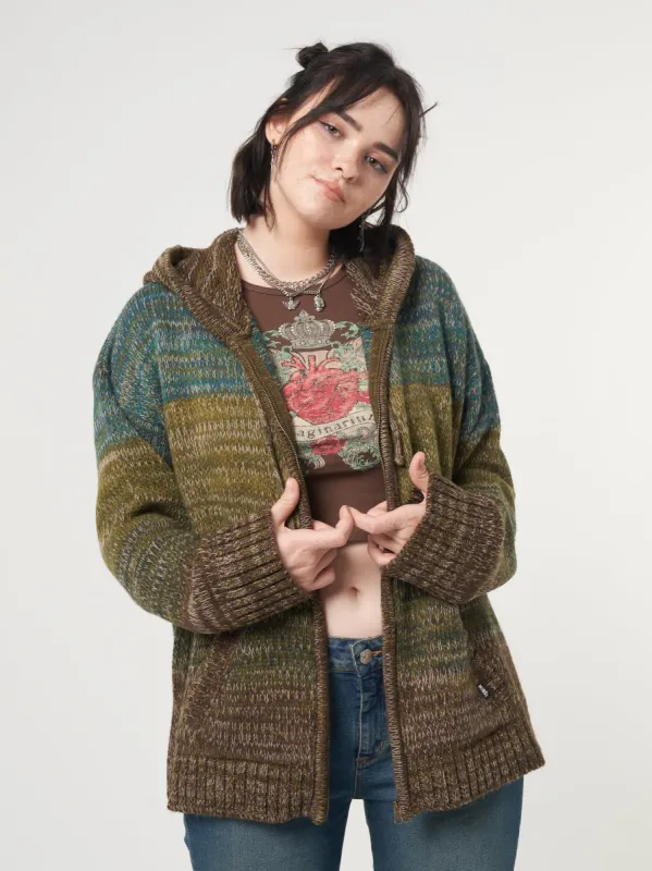 Lily Oversized Knitted Zip-Up Hoodie | Parallel