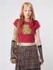 Teddy Red Baby Tee sold by Minga London