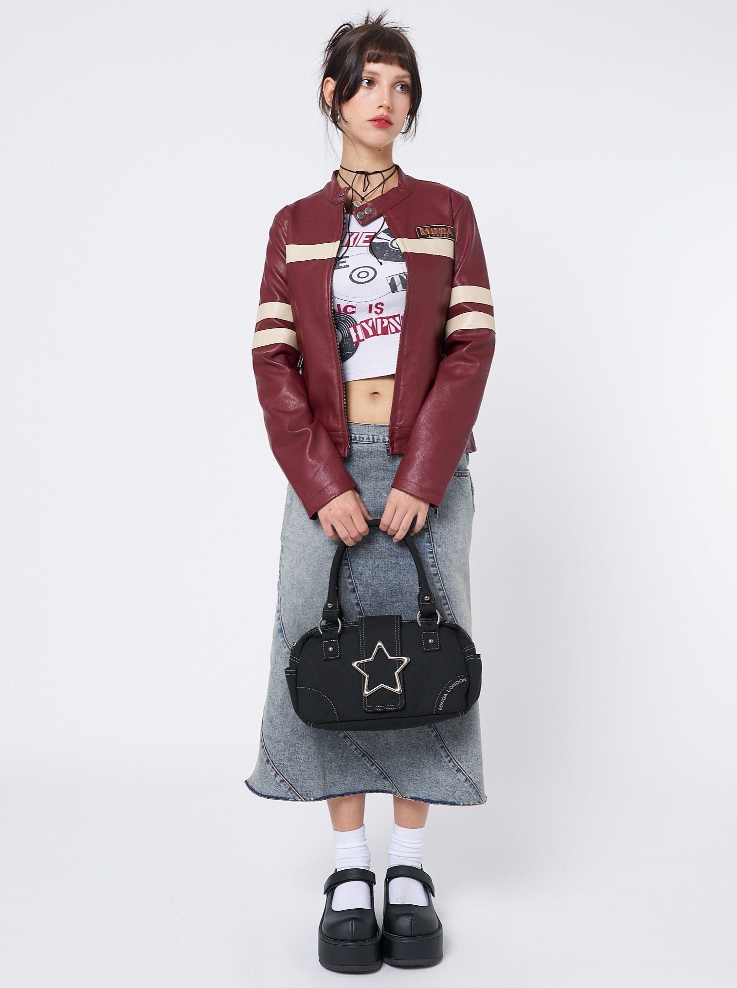 Star Girl Black Y2k Handbag sold by Minga London product image thumbnail 3