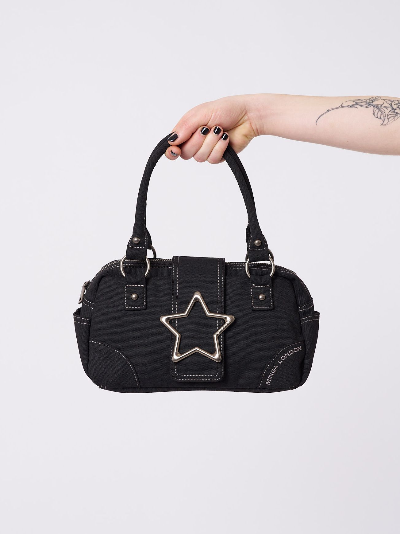 Star Girl Black Y2k Handbag sold by Minga London