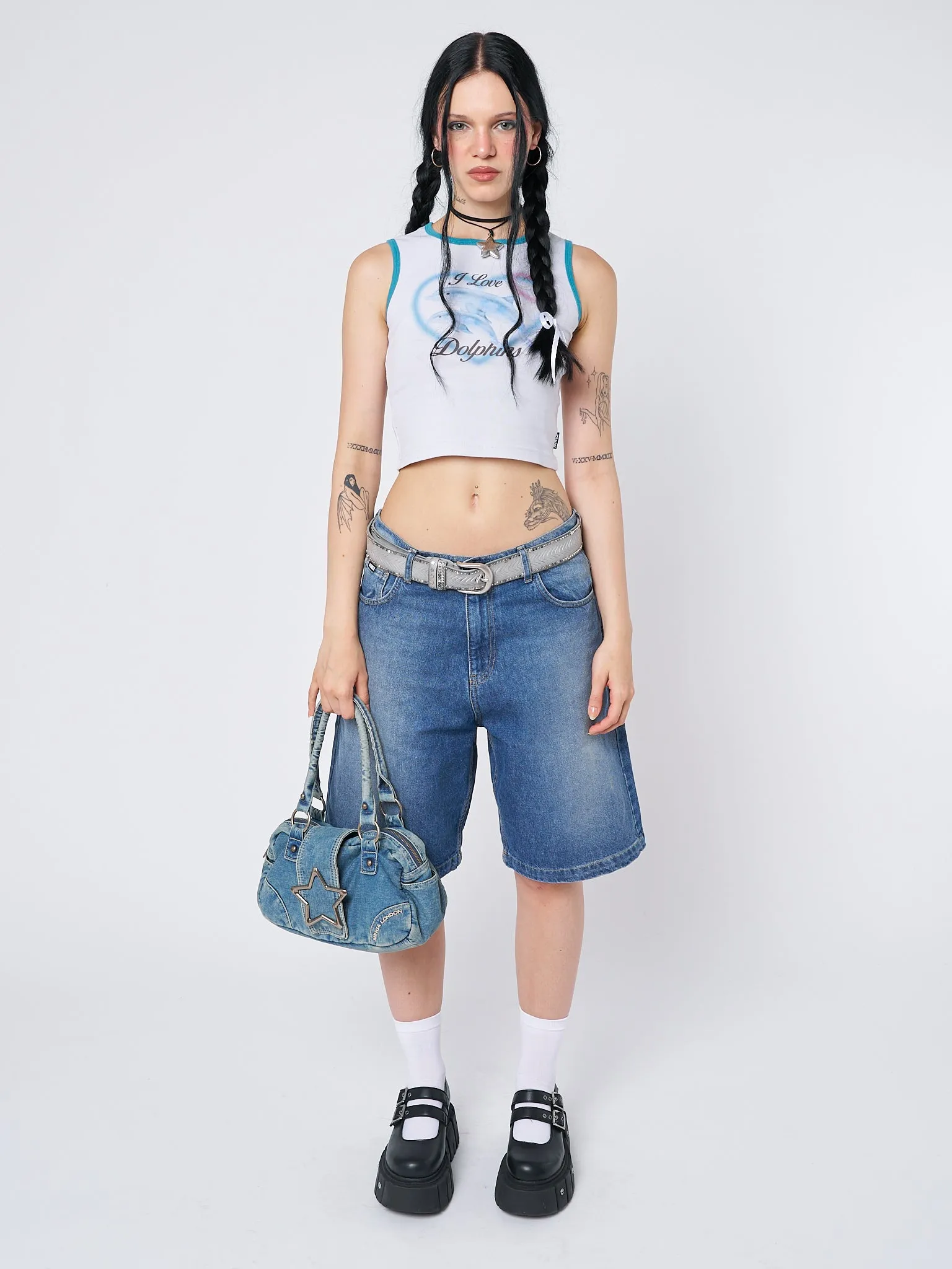 I Love Dolphins Print Vest Top sold by Minga London product image thumbnail 5