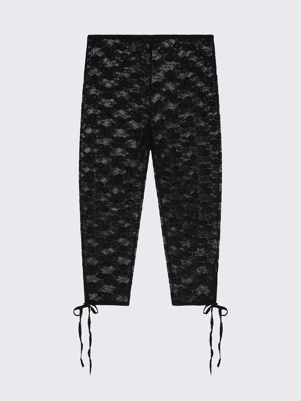 Elara Black Lace Capri Leggings sold by Minga London product image thumbnail 2