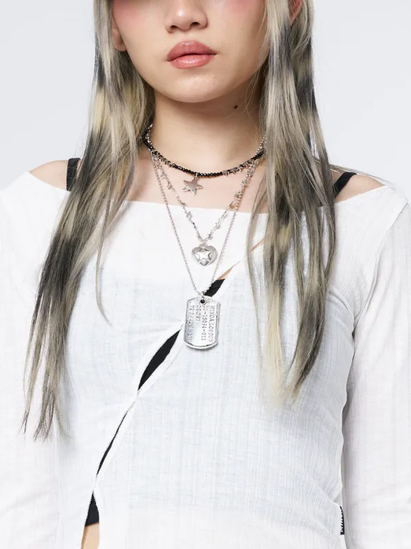 Never Lost Three Piece Necklace Set sold by Minga London