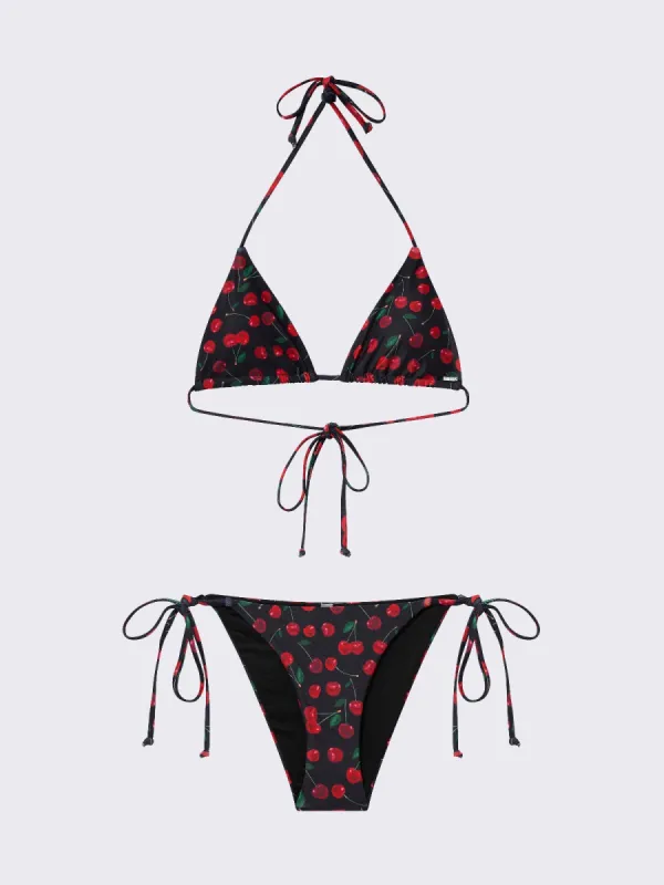 Cherry Bomb Triangle Bikini Top sold by Minga London