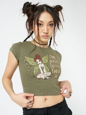Ember Fairy Graphic Baby Tee sold by Minga London