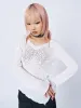 Cryptic Love White Asymmetric Top sold by Minga London