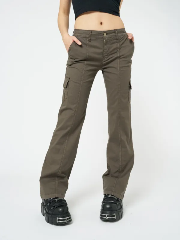 Eve Brown Y2K Cargo Pants sold by Minga London