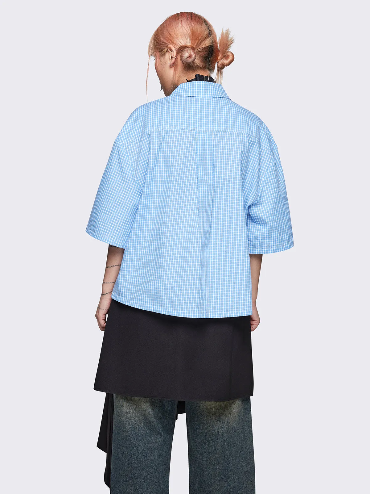 Minga x Iscreamcolour Check Shirt sold by Minga London product image thumbnail 4
