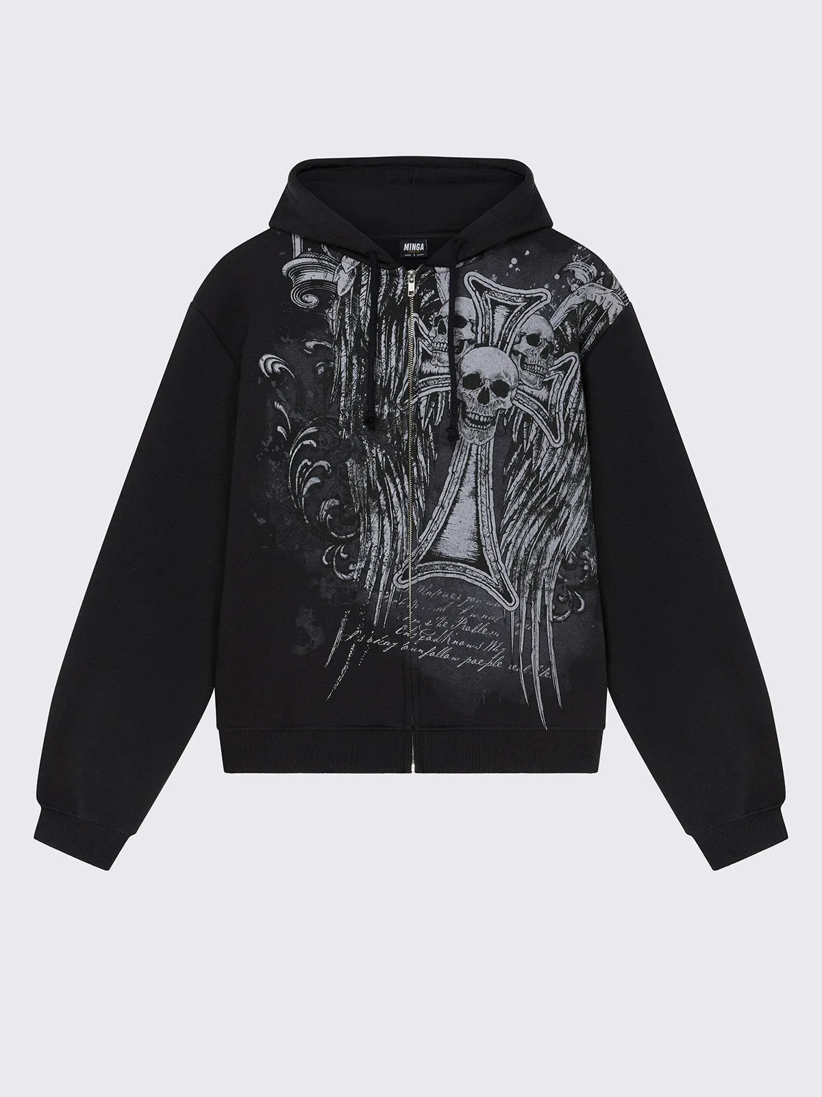 【DISCERNMENT】Unisex Devil Overfit Hooded Zip-Up 3C DISCERNMENT】Unisex Devil Overfit Hooded Zip-Up 3C
