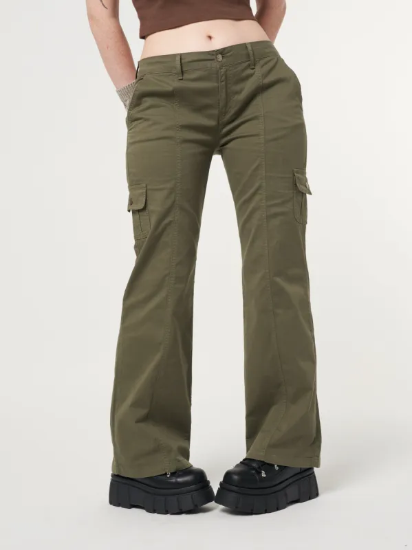 Eve Green Y2k Cargo Pants sold by Minga London