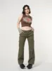 Eve Green Y2k Cargo Pants sold by Minga London