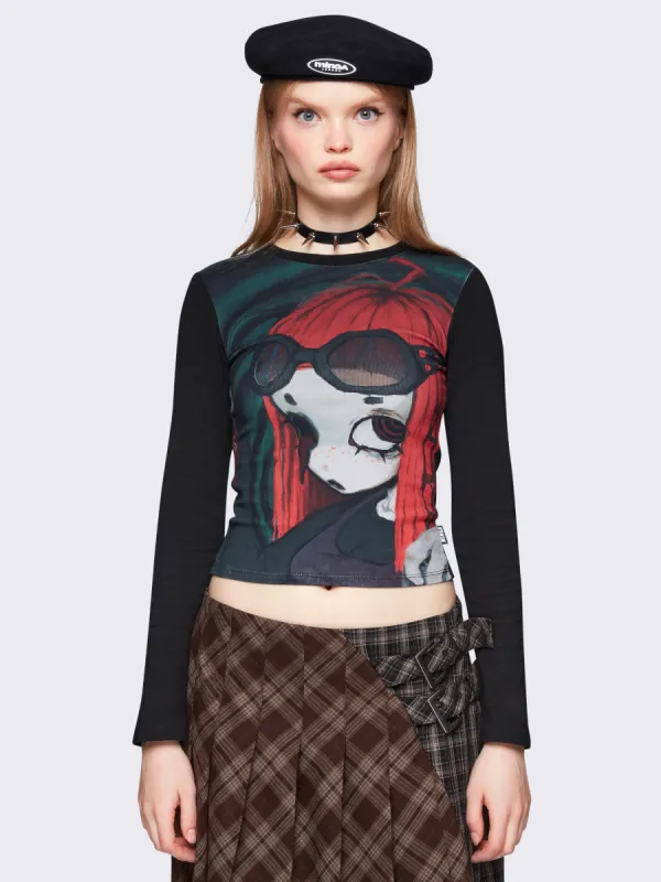 Glimpse of Darkness Top sold by Minga London