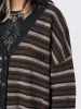 Gilmore Brown Striped Knit Cardigan sold by Minga London