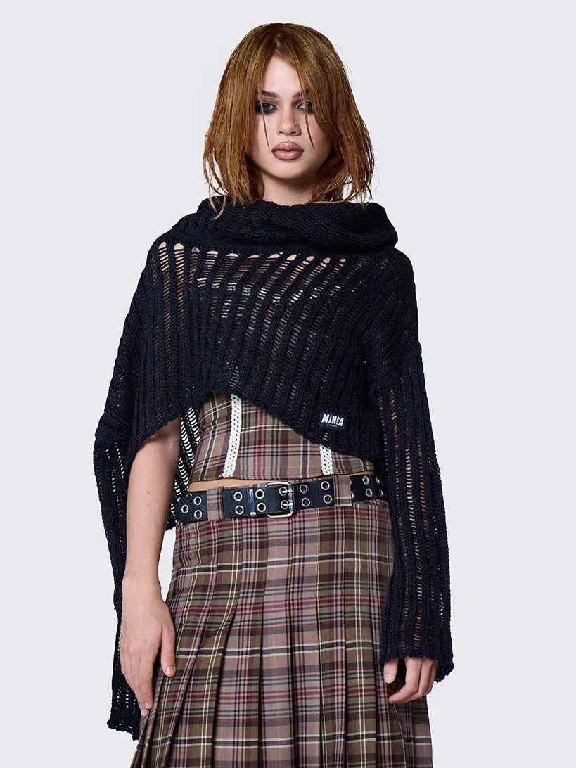 Dexie Hooded Crop Jumper sold by Minga London product image thumbnail 3