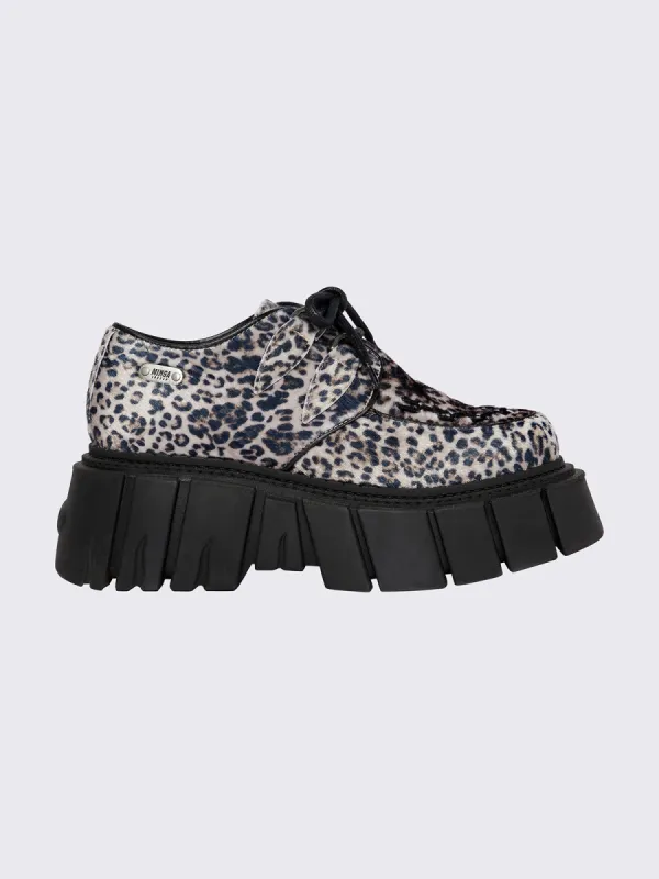 Gig Leopard Creeper Shoes made by Minga London