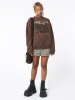 Spread Your Wings Brown Sweatshirt sold by Minga London