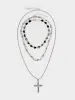 Crown Of Thorns Silver Necklace Set sold by Minga London