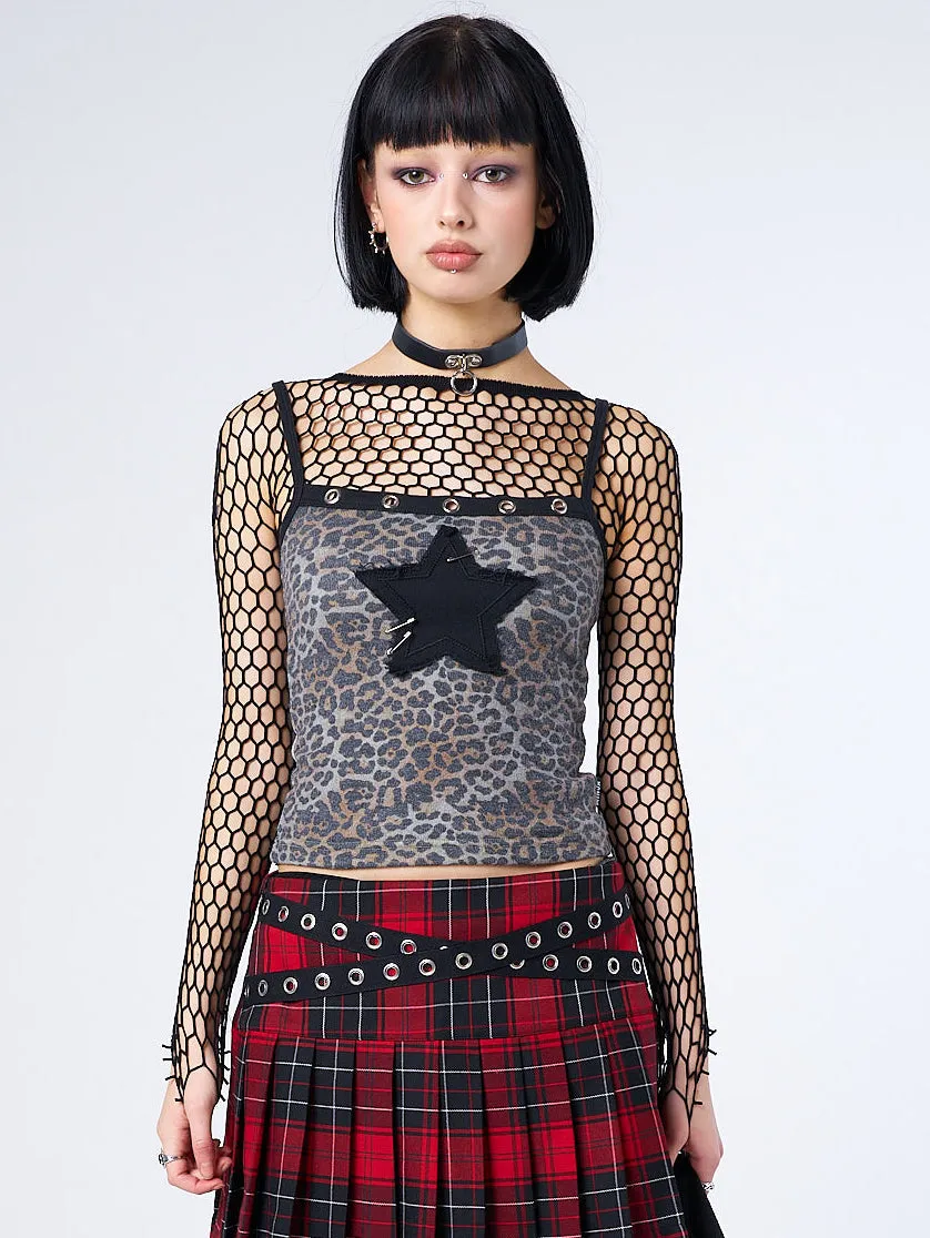 Nancy Leopard Print Cami Top sold by Minga London product image thumbnail 4