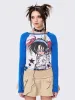 Digital Dreamer Raglan Long Sleeve Top sold by Minga London
