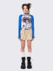 Digital Dreamer Raglan Long Sleeve Top sold by Minga London