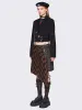 Kya Plaid Asymmetric Skirt sold by Minga London
