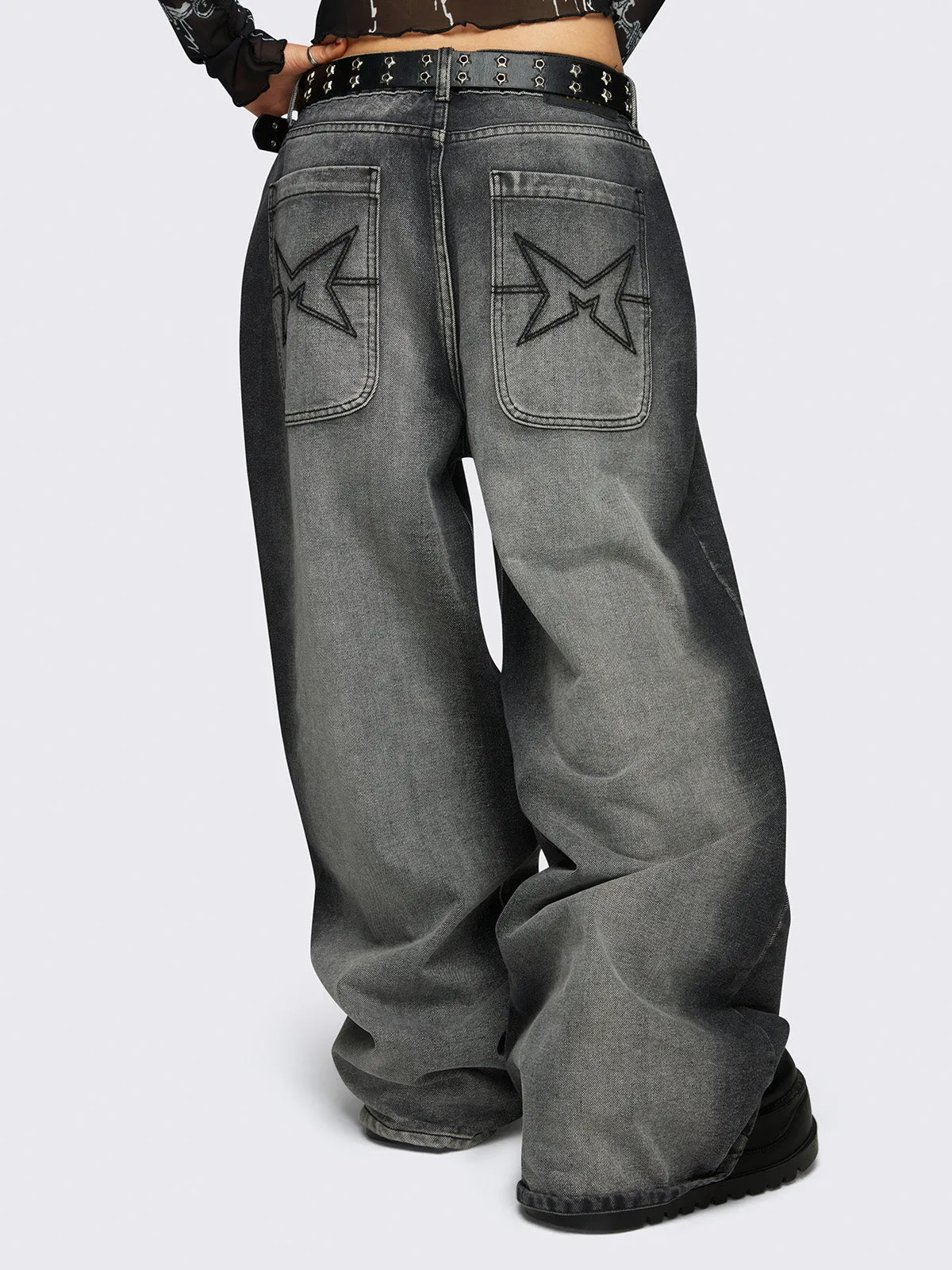 Glen Baggy Jeans sold by Minga London product image thumbnail 4