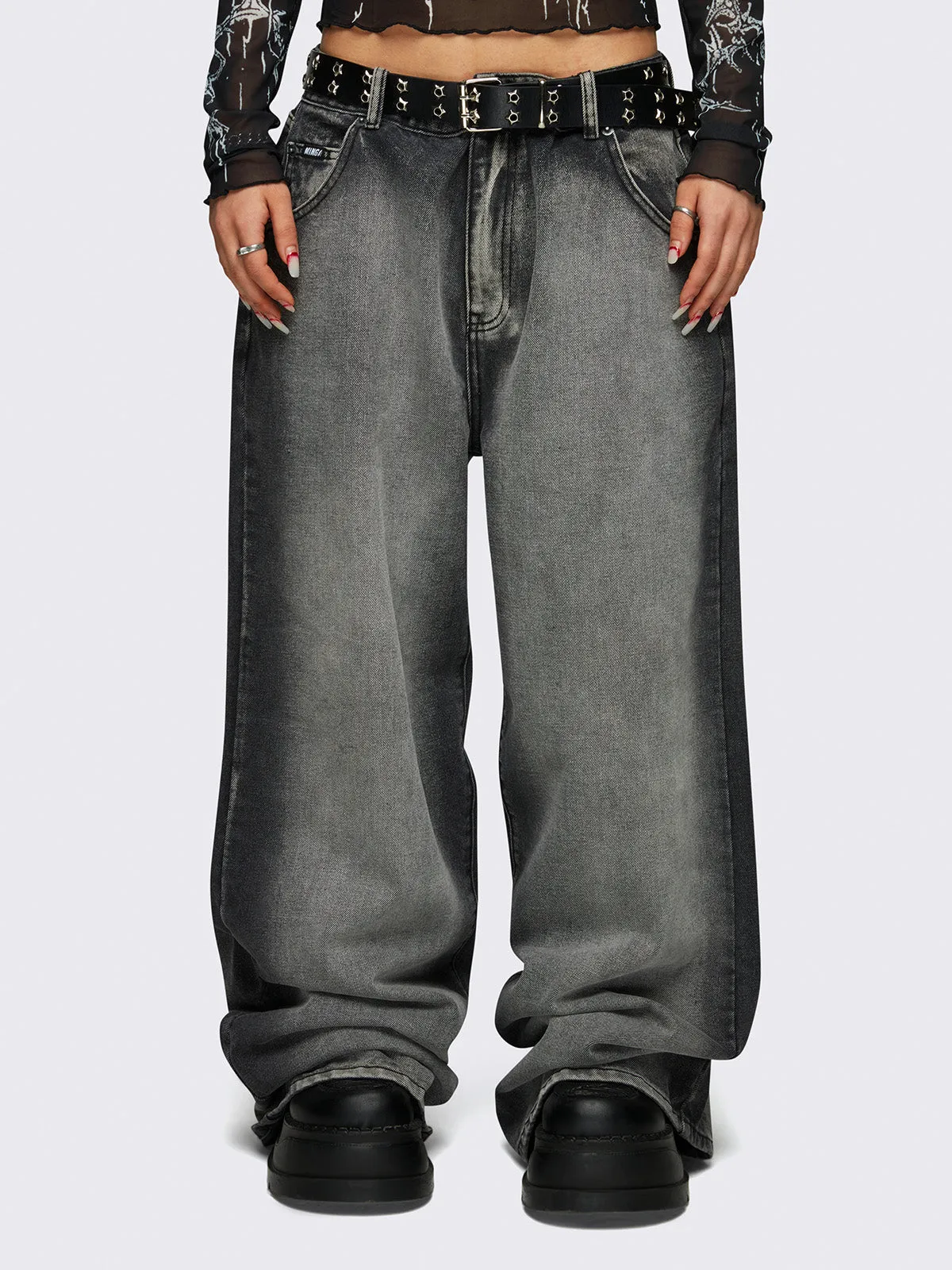Glen Baggy Jeans sold by Minga London
