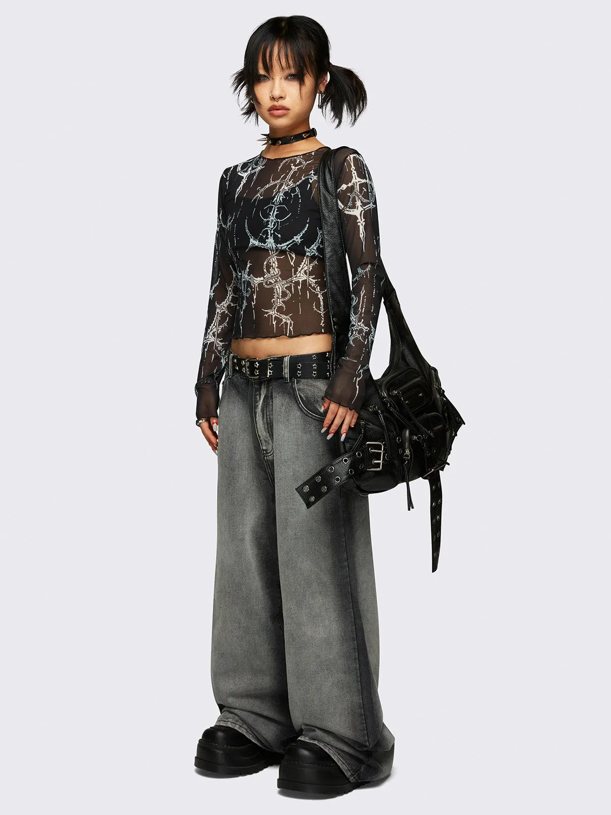 Glen Baggy Jeans sold by Minga London product image thumbnail 5