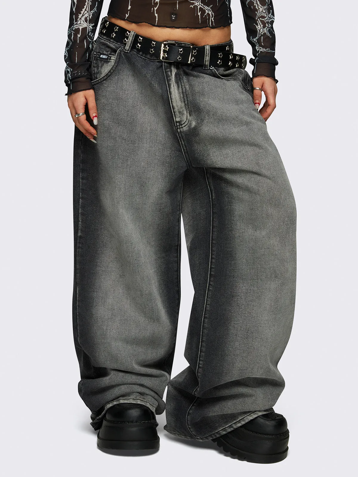 Glen Baggy Jeans sold by Minga London product image thumbnail 3