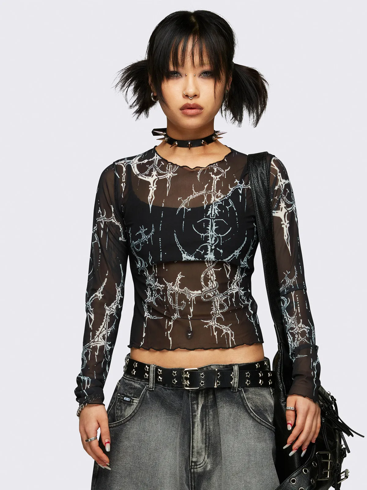 Spectrum Mesh Top sold by Minga London