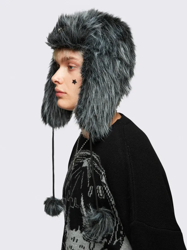 Orion Furry Trapper Hat sold by Minga London