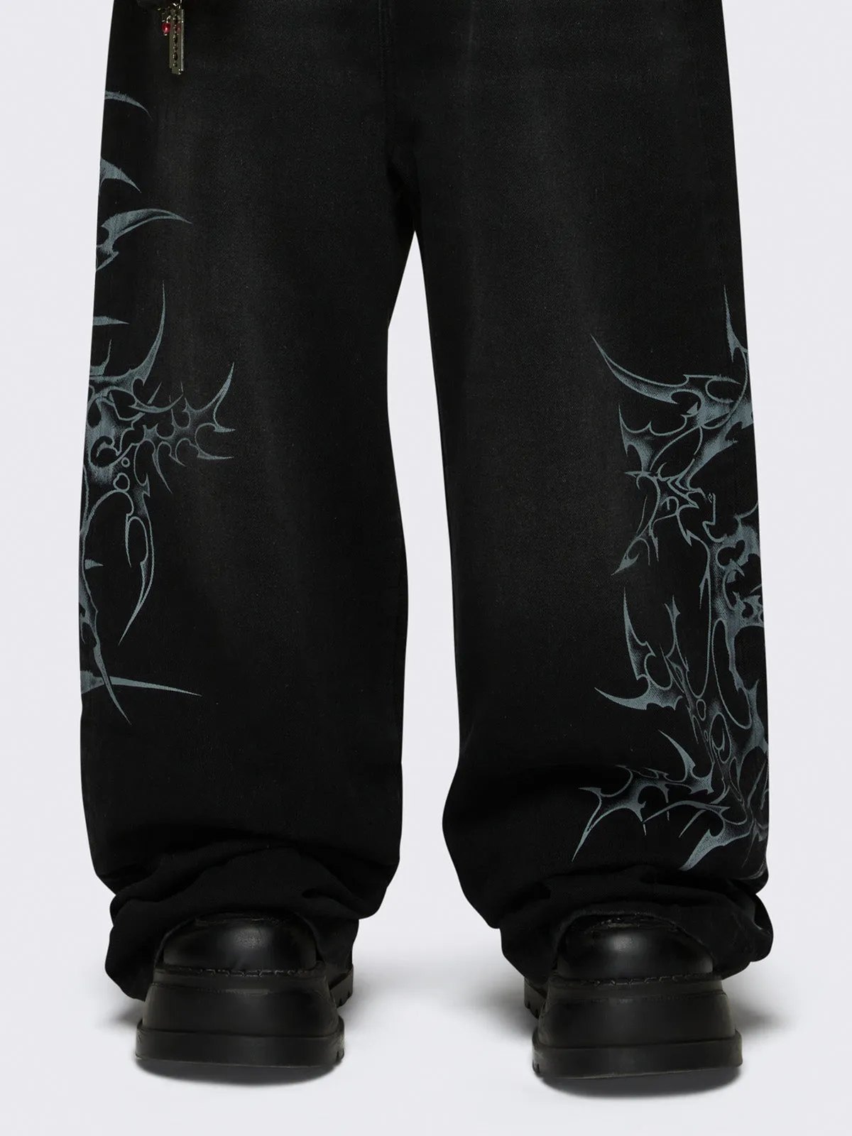 Blaze Graphic Baggy Jeans sold by Minga London product image thumbnail 5