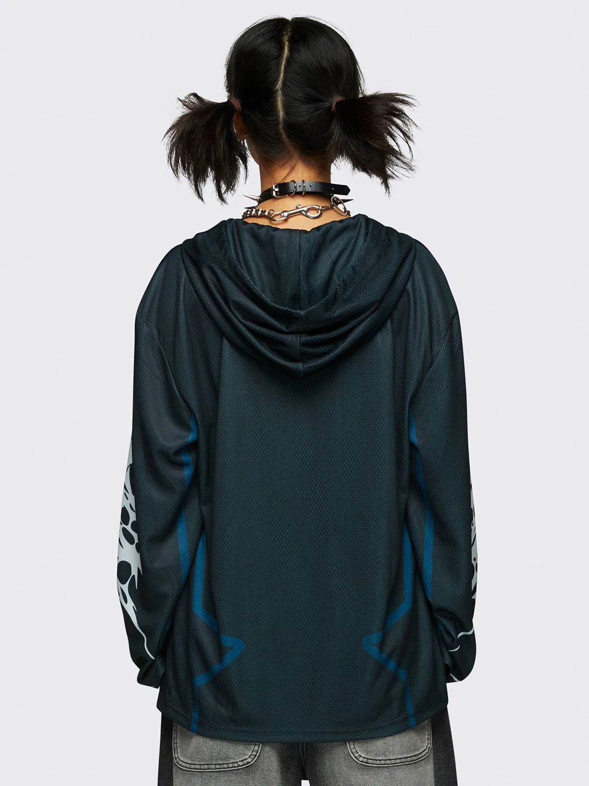 Neo Tribal Jersey Hoodie sold by Minga London product image thumbnail 5